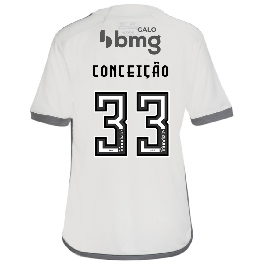 Kids Football Robert Conceição #33 Off White Away Jersey 2024/25 T-Shirt Australia