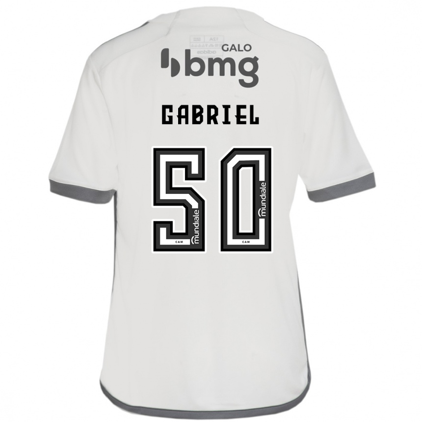 Kids Football Vitor Gabriel #50 Off White Away Jersey 2024/25 T-Shirt Australia