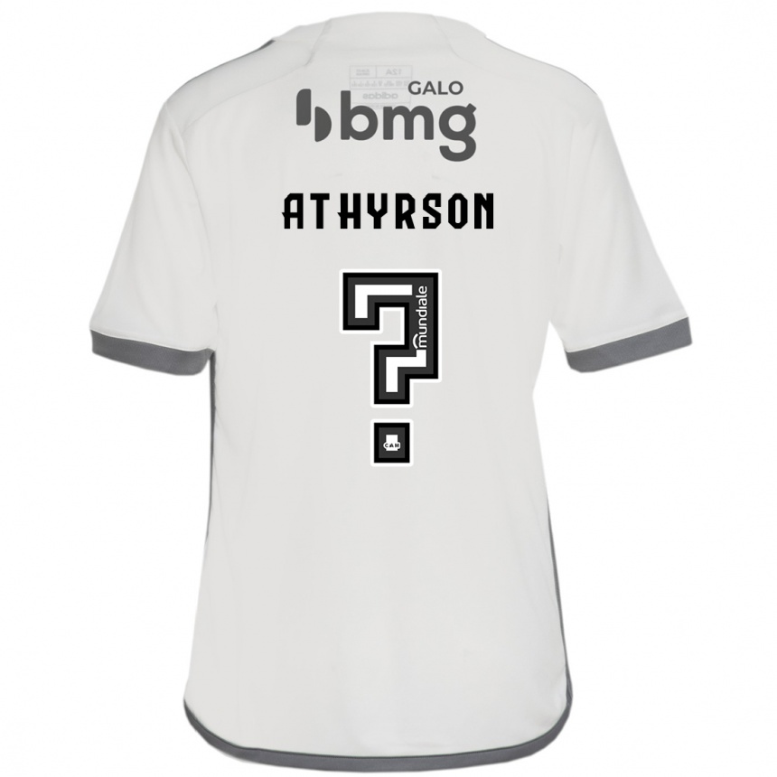 Kids Football Athyrson #0 Off White Away Jersey 2024/25 T-Shirt Australia