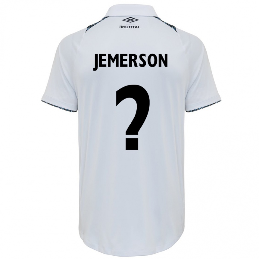 Kids Football Jemerson #0 White Blue Away Jersey 2024/25 T-Shirt Australia