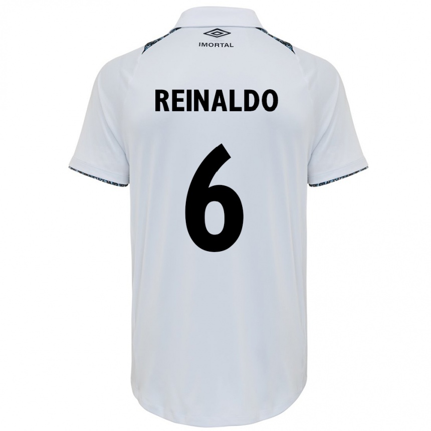 Kids Football Reinaldo #6 White Blue Away Jersey 2024/25 T-Shirt Australia