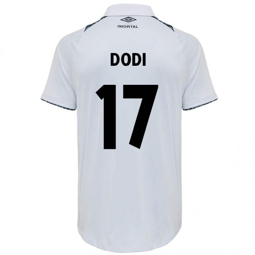 Kids Football Dodi #17 White Blue Away Jersey 2024/25 T-Shirt Australia