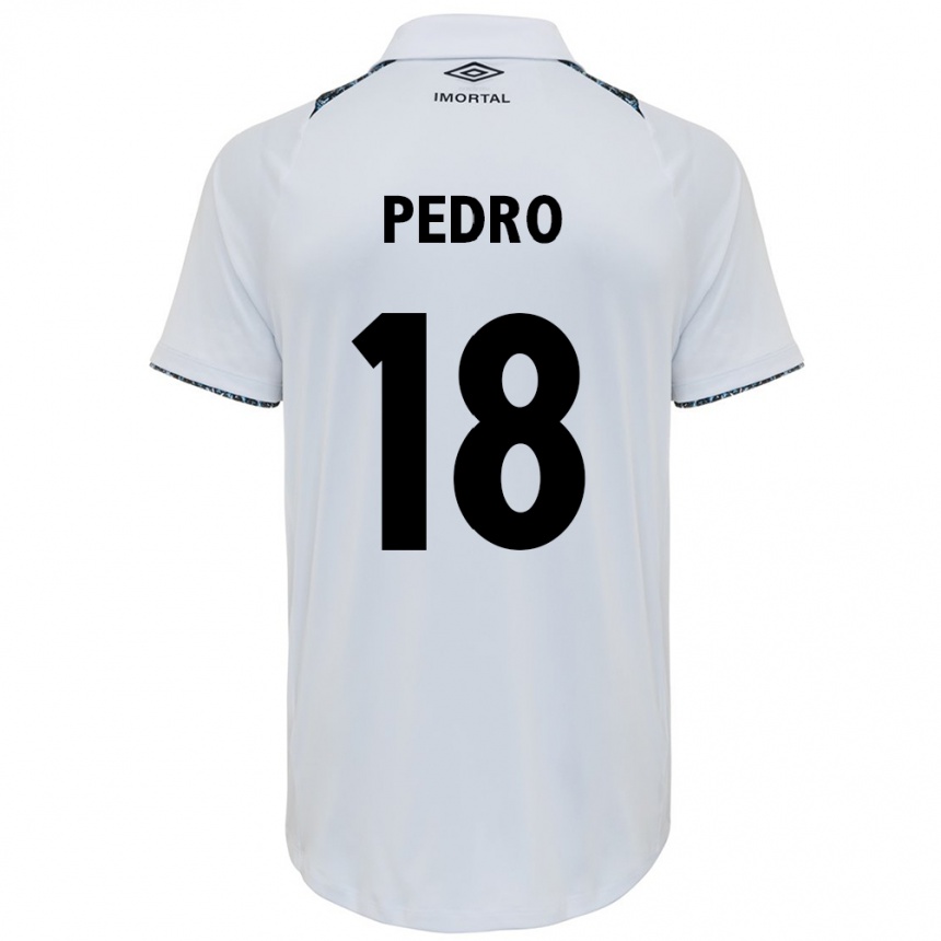 Kids Football João Pedro #18 White Blue Away Jersey 2024/25 T-Shirt Australia