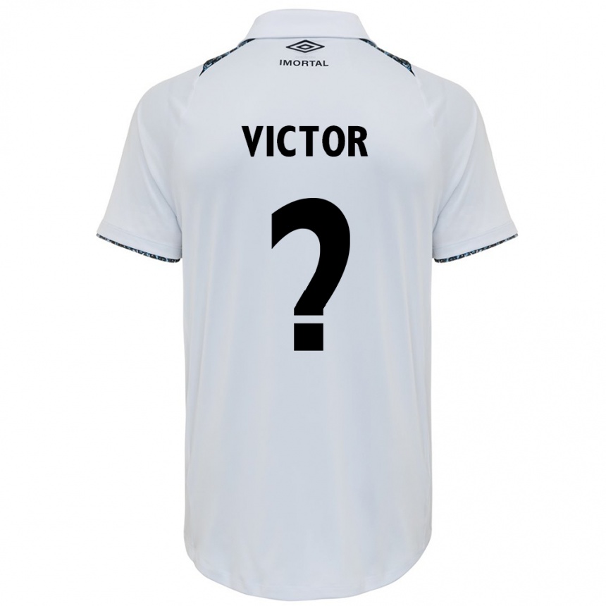 Kids Football João Victor Castelo #0 White Blue Away Jersey 2024/25 T-Shirt Australia