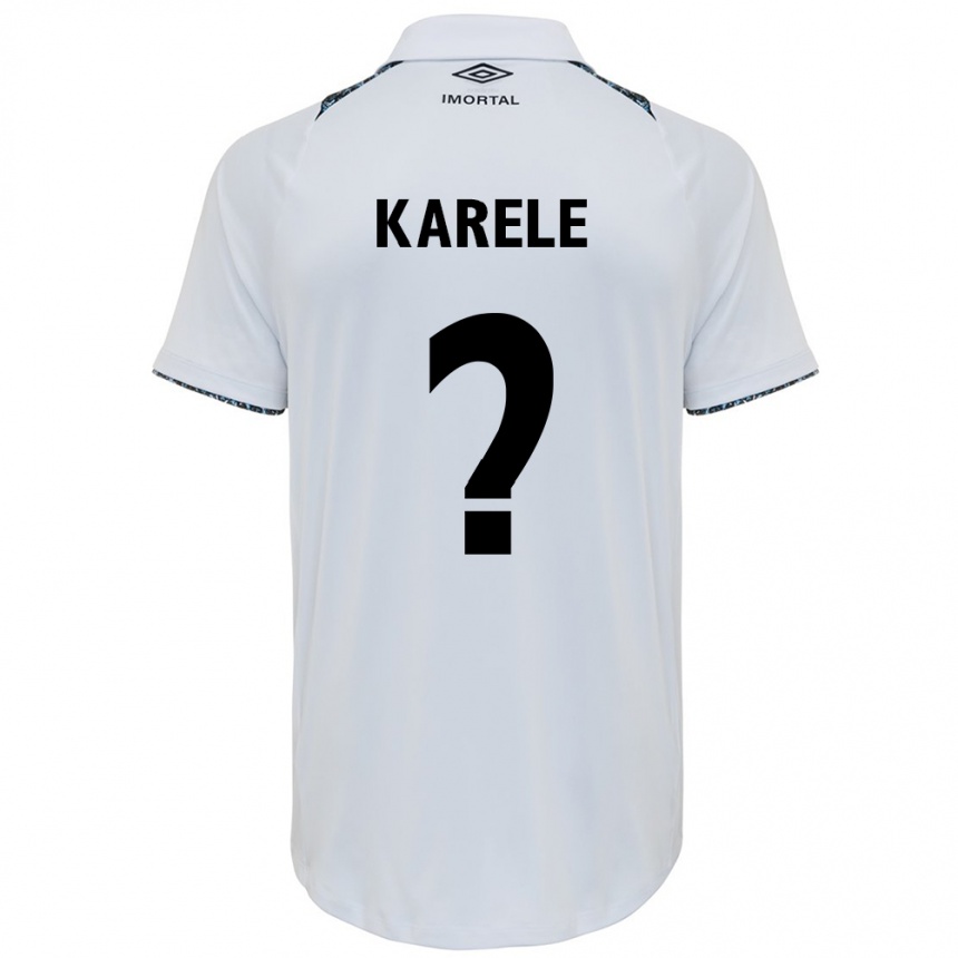 Kids Football Karele #0 White Blue Away Jersey 2024/25 T-Shirt Australia