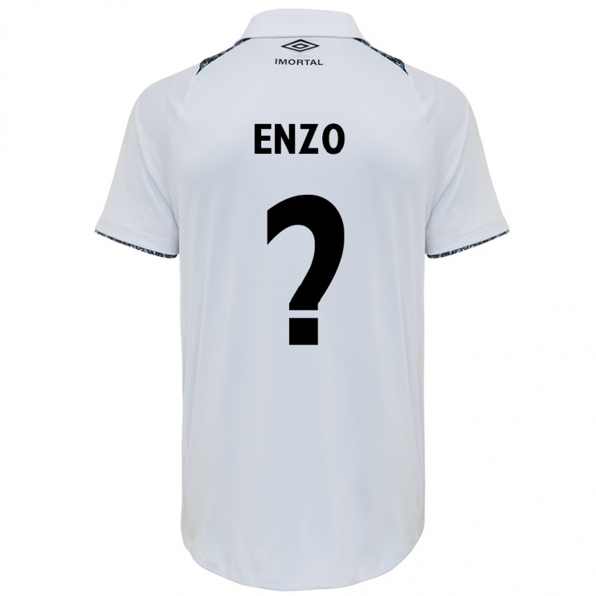 Kids Football Enzo #0 White Blue Away Jersey 2024/25 T-Shirt Australia