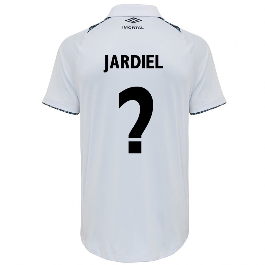 Kids Football Jardiel #0 White Blue Away Jersey 2024/25 T-Shirt Australia