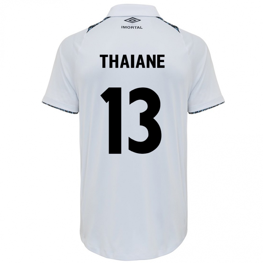 Kids Football Thaiane #13 White Blue Away Jersey 2024/25 T-Shirt Australia