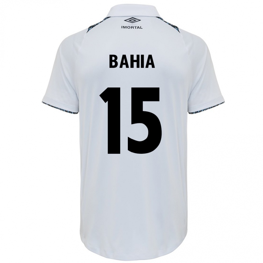 Kids Football Raíssa Bahia #15 White Blue Away Jersey 2024/25 T-Shirt Australia