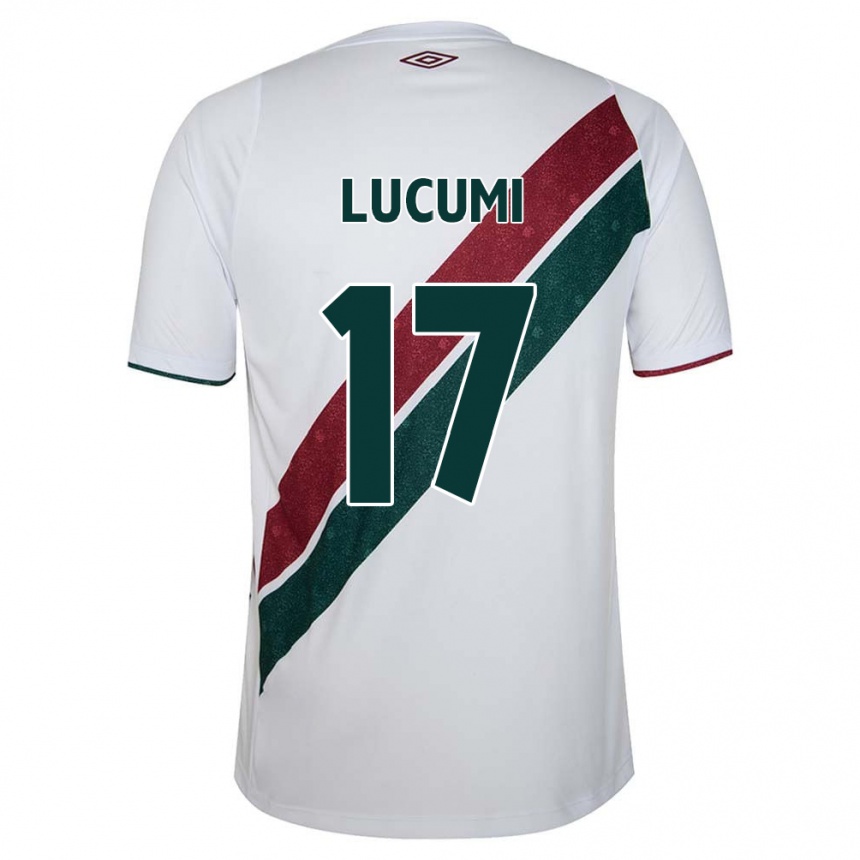 Kids Football Jan Lucumi #17 White Green Maroon Away Jersey 2024/25 T-Shirt Australia