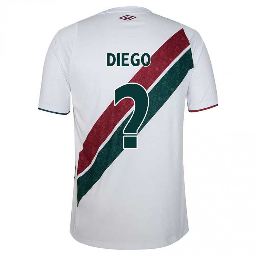 Kids Football Diego #0 White Green Maroon Away Jersey 2024/25 T-Shirt Australia