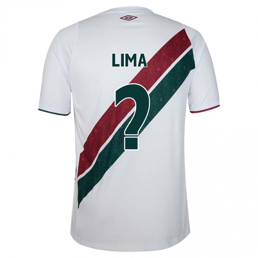 Kids Football Daniel Lima #0 White Green Maroon Away Jersey 2024/25 T-Shirt Australia