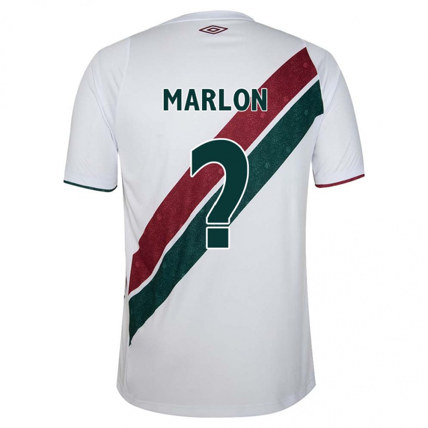 Kids Football Marlon #0 White Green Maroon Away Jersey 2024/25 T-Shirt Australia