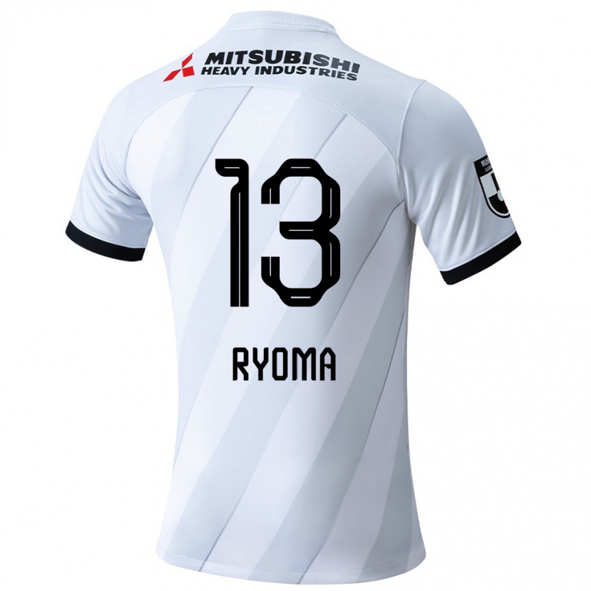 Kids Football Ryoma Watanabe #13 White Grey Away Jersey 2024/25 T-Shirt Australia