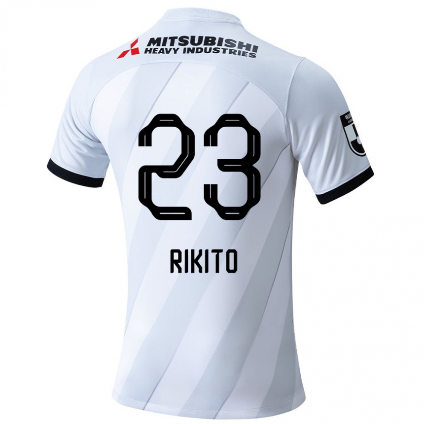 Kids Football Rikito Inoue #23 White Grey Away Jersey 2024/25 T-Shirt Australia