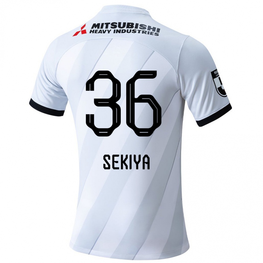 Kids Football Hikaru Sekiya #36 White Grey Away Jersey 2024/25 T-Shirt Australia