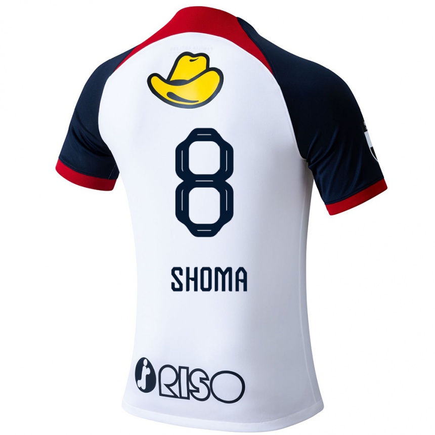 Kids Football Shoma Doi #8 White Blue Red Away Jersey 2024/25 T-Shirt Australia