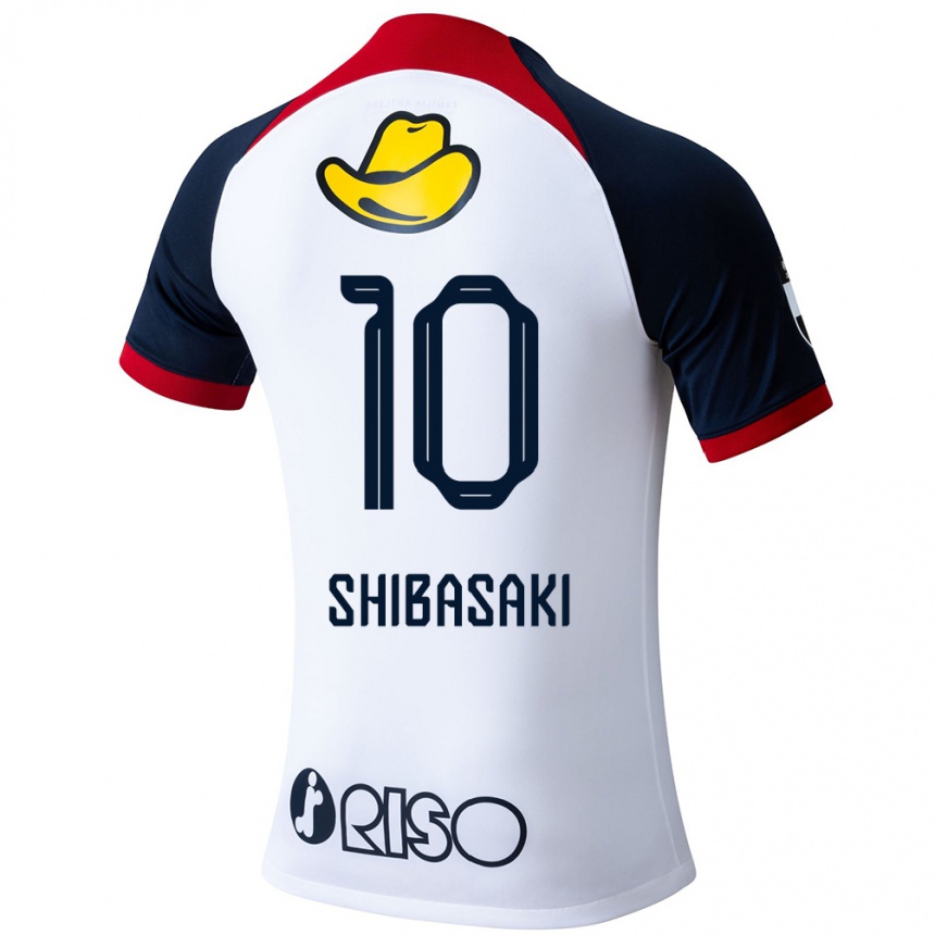 Kids Football Gaku Shibasaki #10 White Blue Red Away Jersey 2024/25 T-Shirt Australia