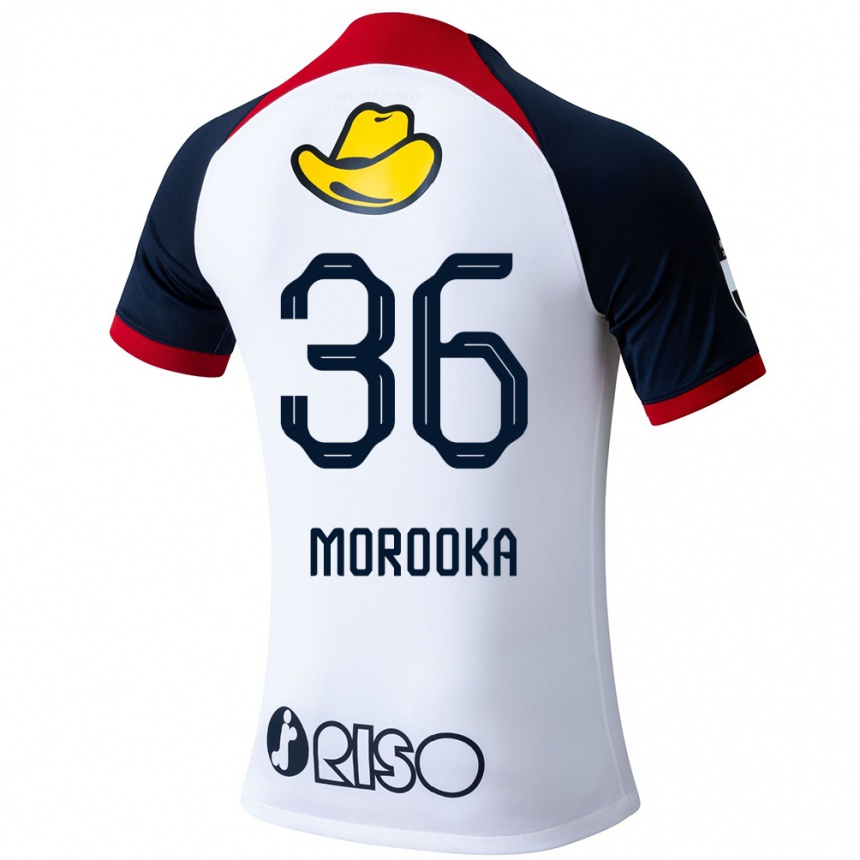 Kids Football Shu Morooka #36 White Blue Red Away Jersey 2024/25 T-Shirt Australia