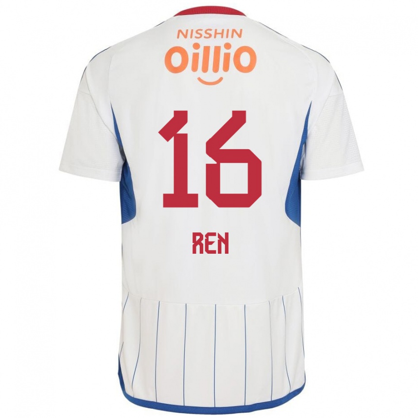 Kids Football Ren Kato #16 White Blue Red Away Jersey 2024/25 T-Shirt Australia