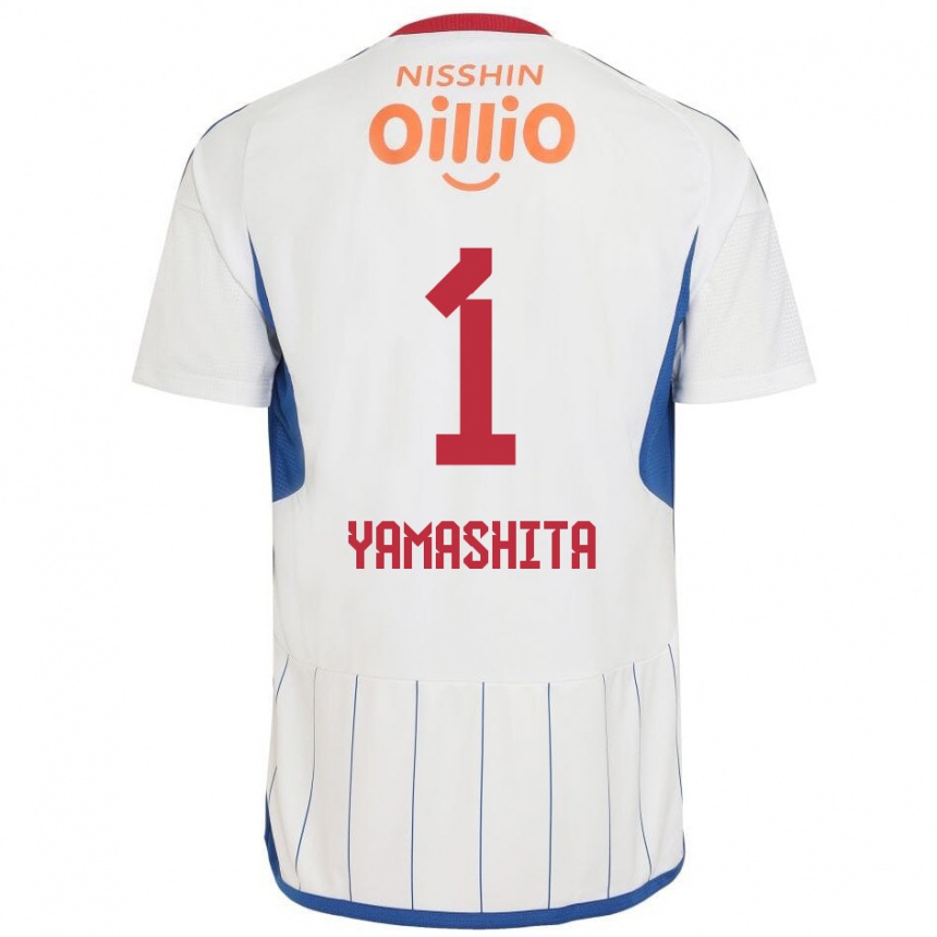 Kids Football Shoma Yamashita #1 White Blue Red Away Jersey 2024/25 T-Shirt Australia