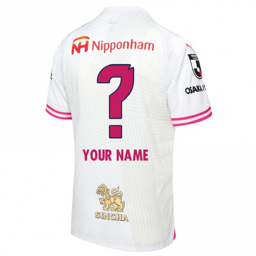 Kids Football Your Name #0 White Pink Away Jersey 2024/25 T-Shirt Australia