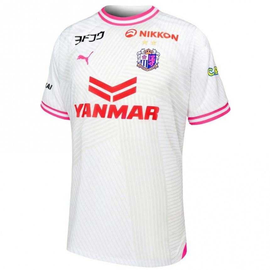 Kids Football Keisuke Shimizu #31 White Pink Away Jersey 2024/25 T-Shirt Australia