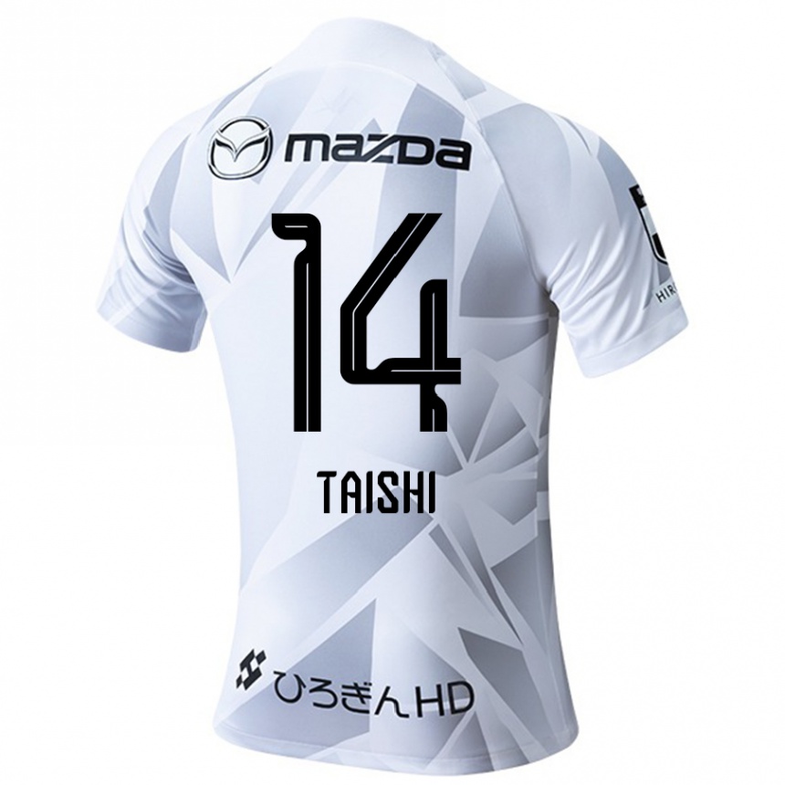 Kids Football Taishi Matsumoto #14 White Grey Black Away Jersey 2024/25 T-Shirt Australia