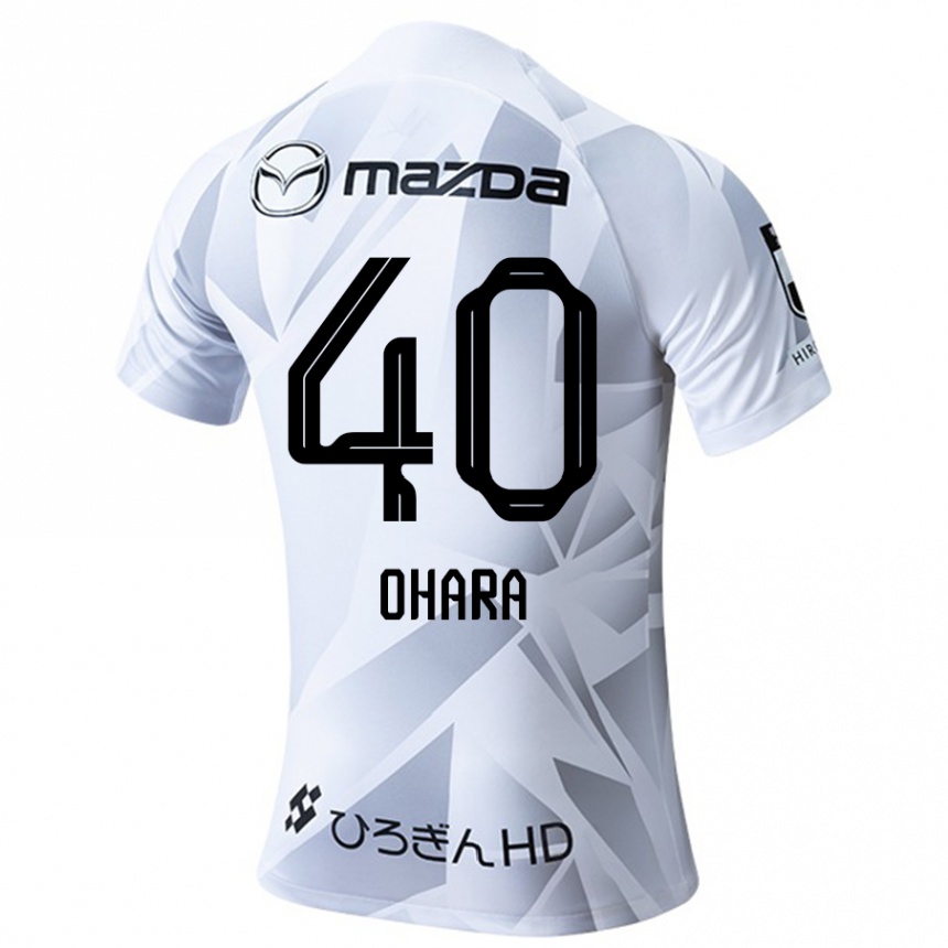 Kids Football Motoki Ohara #40 White Grey Black Away Jersey 2024/25 T-Shirt Australia