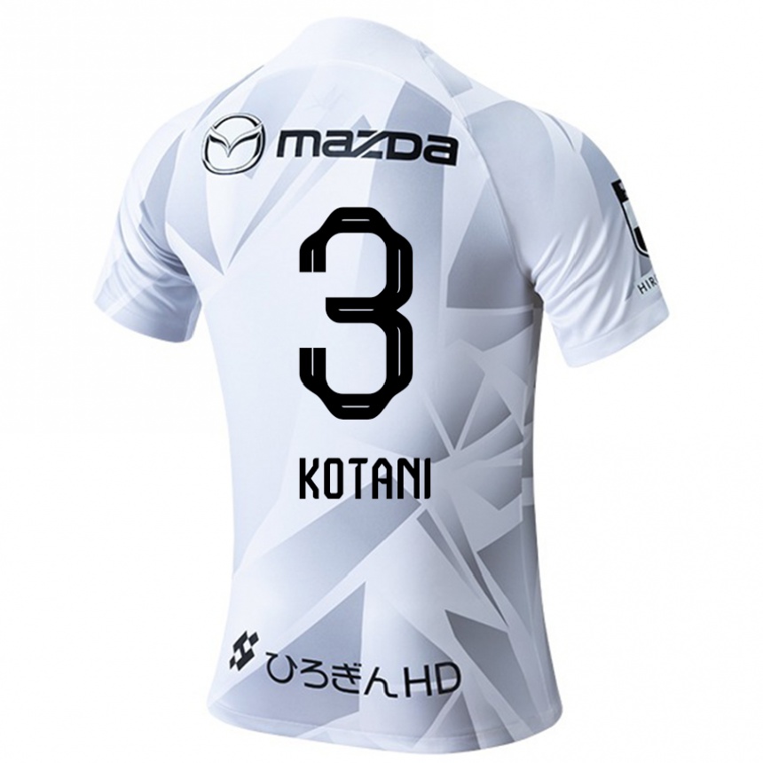 Kids Football Fuga Kotani #3 White Grey Black Away Jersey 2024/25 T-Shirt Australia