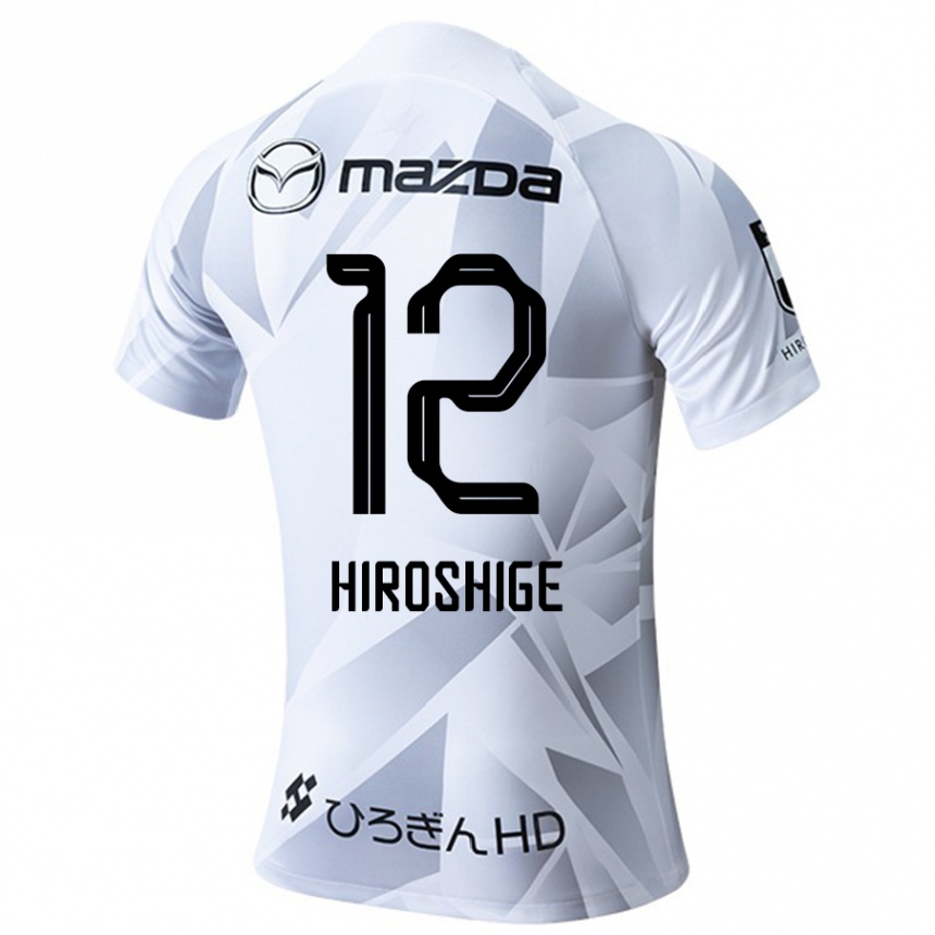 Kids Football Soma Hiroshige #12 White Grey Black Away Jersey 2024/25 T-Shirt Australia