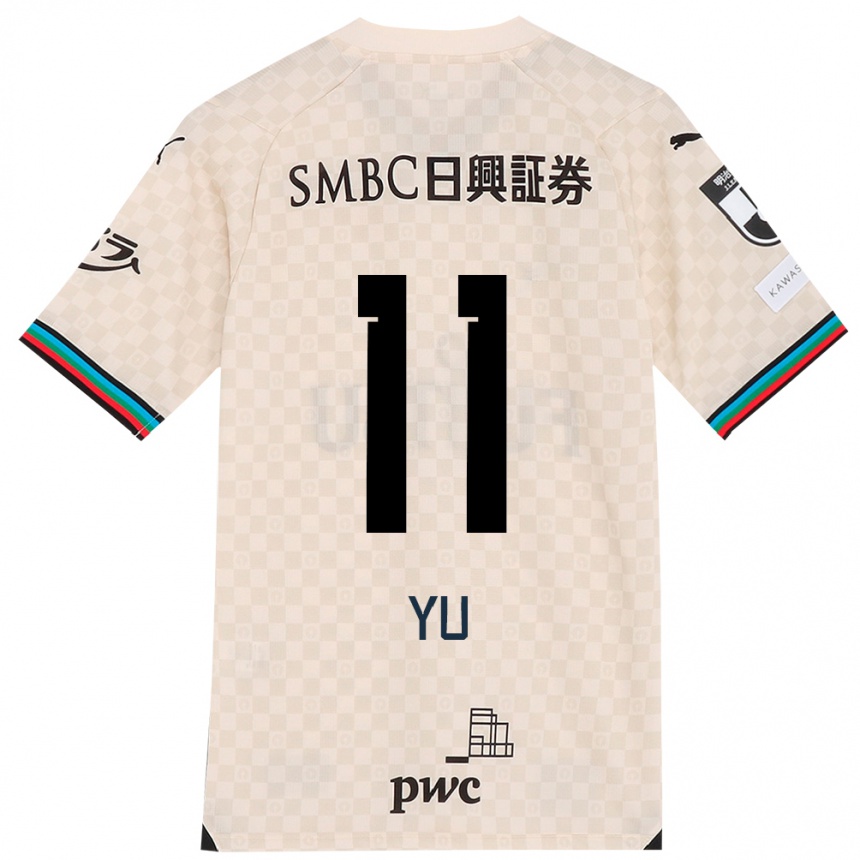 Kids Football Yu Kobayashi #11 White Gray Away Jersey 2024/25 T-Shirt Australia