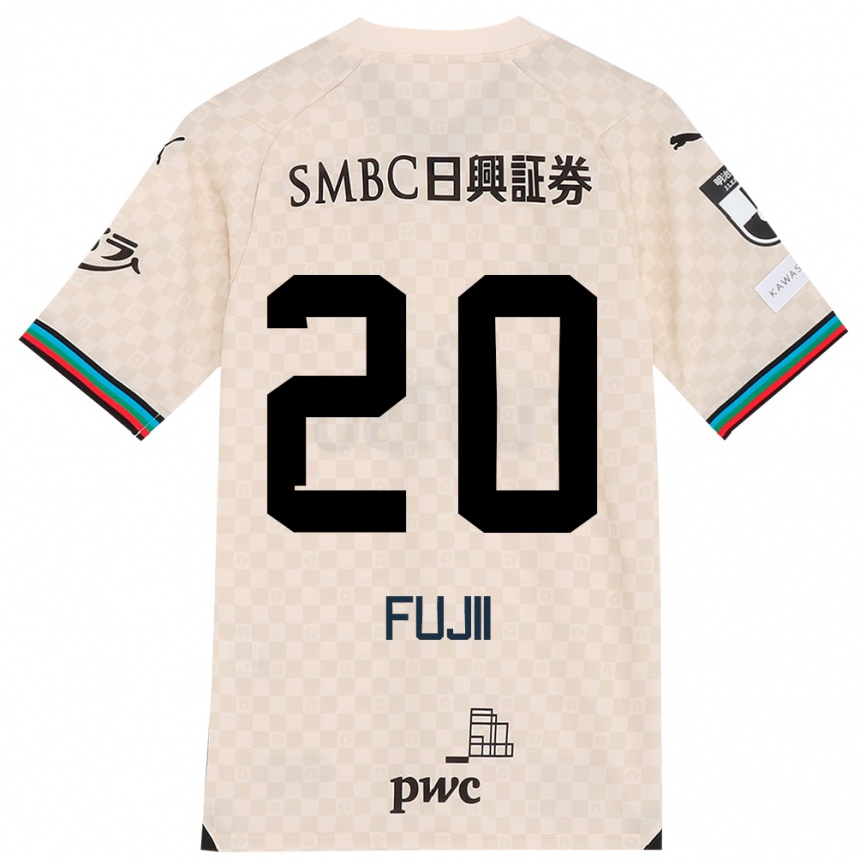 Kids Football Rensuke Fujii #20 White Gray Away Jersey 2024/25 T-Shirt Australia