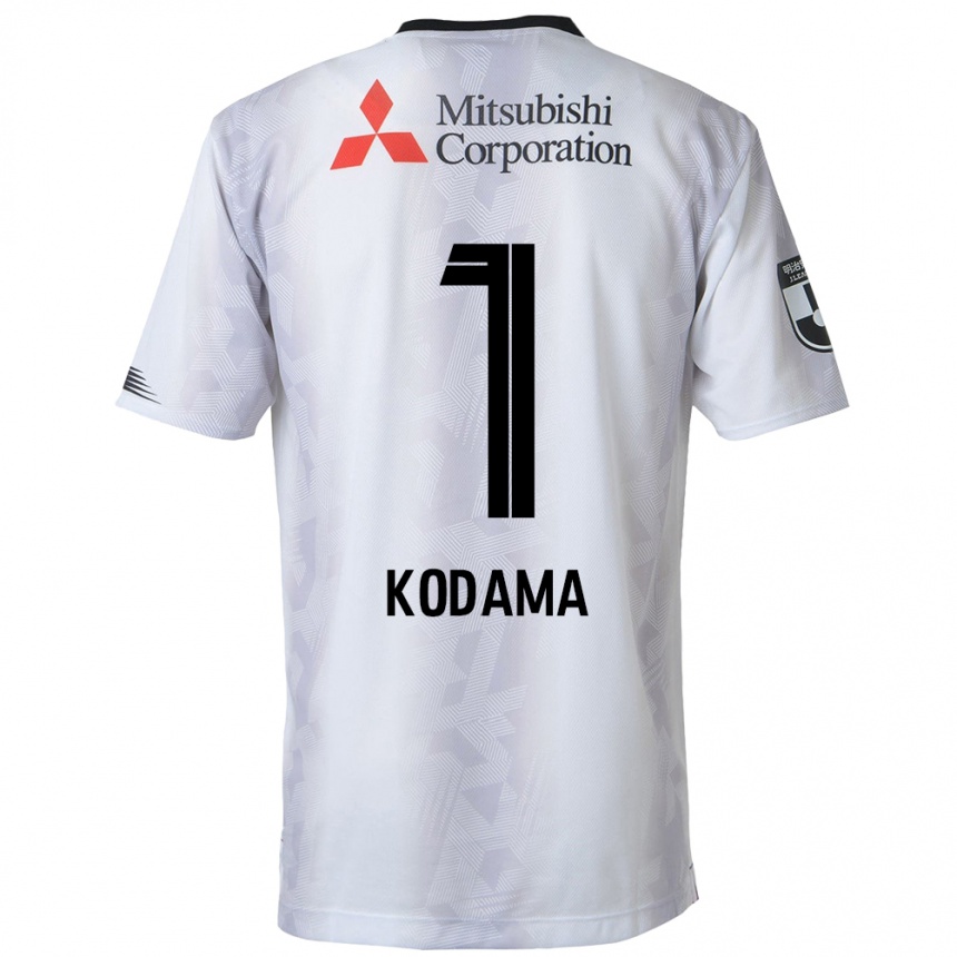 Kids Football Tsuyoshi Kodama #1 White Black Away Jersey 2024/25 T-Shirt Australia