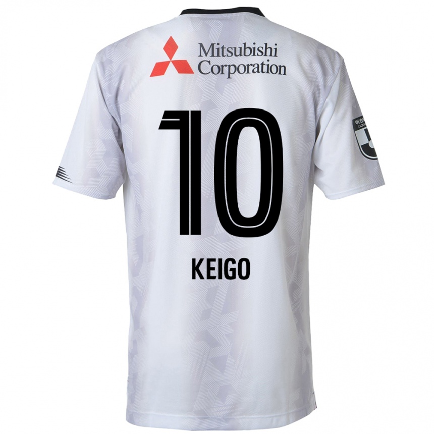 Kids Football Keigo Higashi #10 White Black Away Jersey 2024/25 T-Shirt Australia