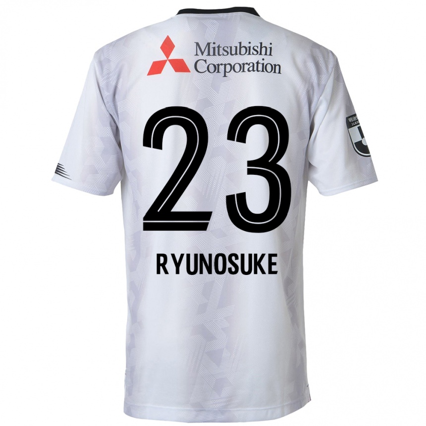 Kids Football Ryunosuke Sato #23 White Black Away Jersey 2024/25 T-Shirt Australia