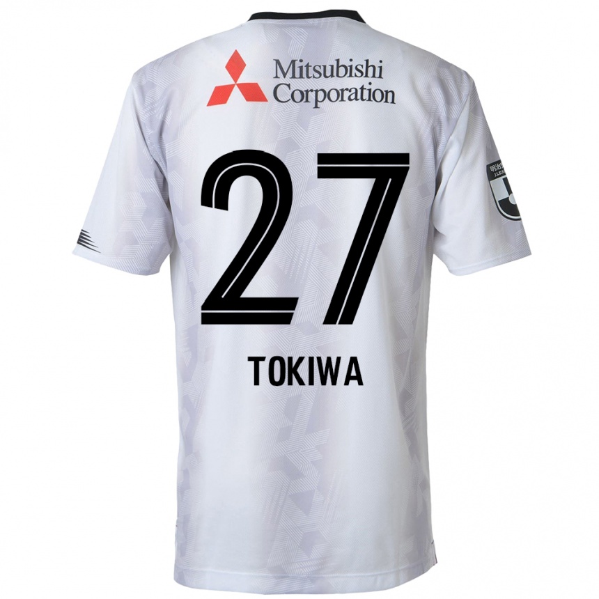 Kids Football Kyota Tokiwa #27 White Black Away Jersey 2024/25 T-Shirt Australia