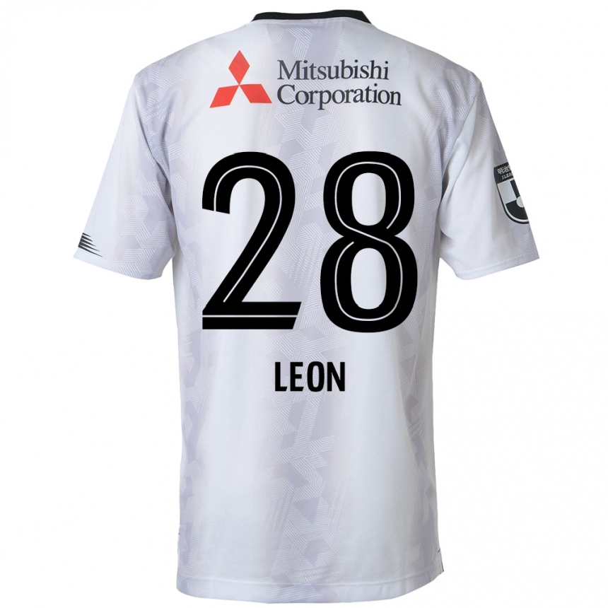 Kids Football Leon Nozawa #28 White Black Away Jersey 2024/25 T-Shirt Australia