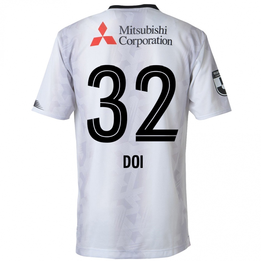 Kids Football Kanta Doi #32 White Black Away Jersey 2024/25 T-Shirt Australia