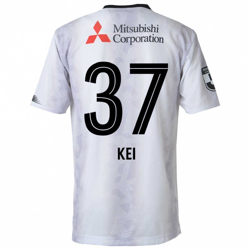 Kids Football Kei Koizumi #37 White Black Away Jersey 2024/25 T-Shirt Australia