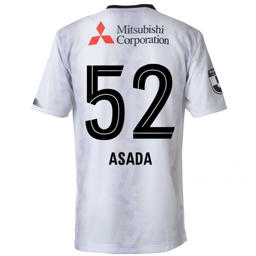 Kids Football Rui Asada #52 White Black Away Jersey 2024/25 T-Shirt Australia