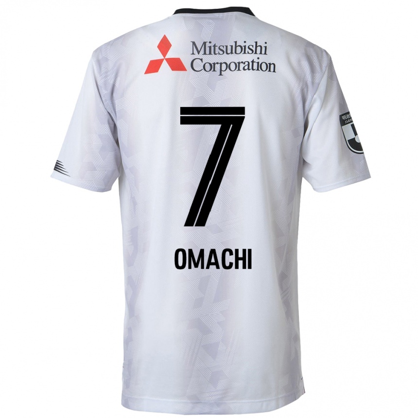 Kids Football Hyugo Omachi #7 White Black Away Jersey 2024/25 T-Shirt Australia