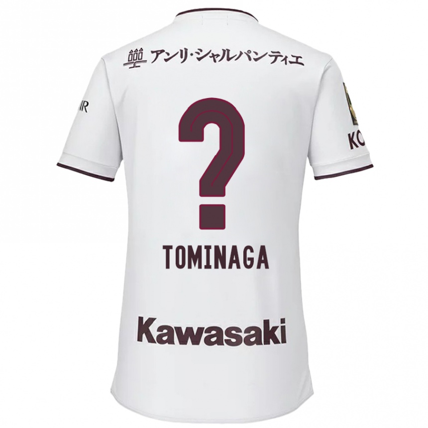 Kids Football Niina Tominaga #0 White Red Away Jersey 2024/25 T-Shirt Australia