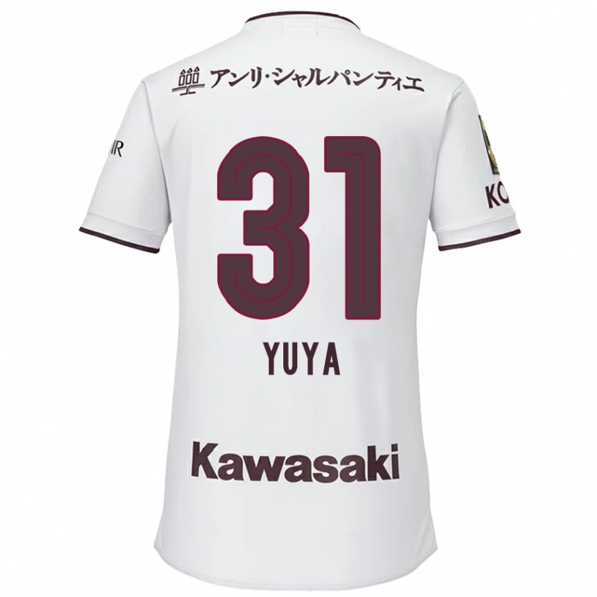 Kids Football Yuya Nakasaka #31 White Red Away Jersey 2024/25 T-Shirt Australia