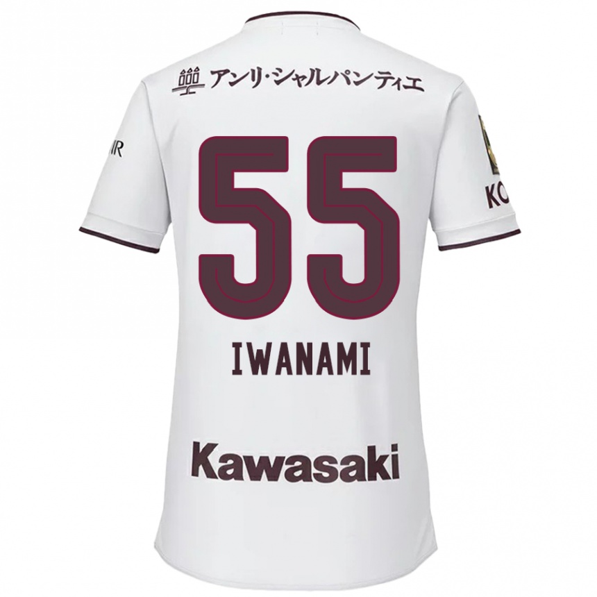 Kids Football Takuya Iwanami #55 White Red Away Jersey 2024/25 T-Shirt Australia