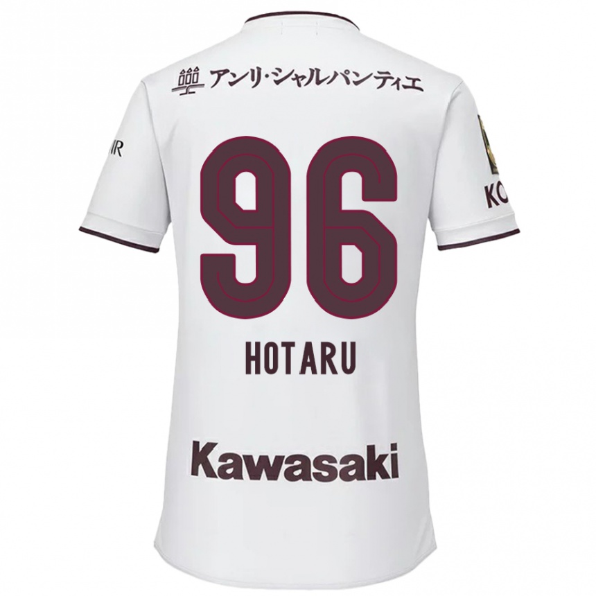 Kids Football Hotaru Yamaguchi #96 White Red Away Jersey 2024/25 T-Shirt Australia