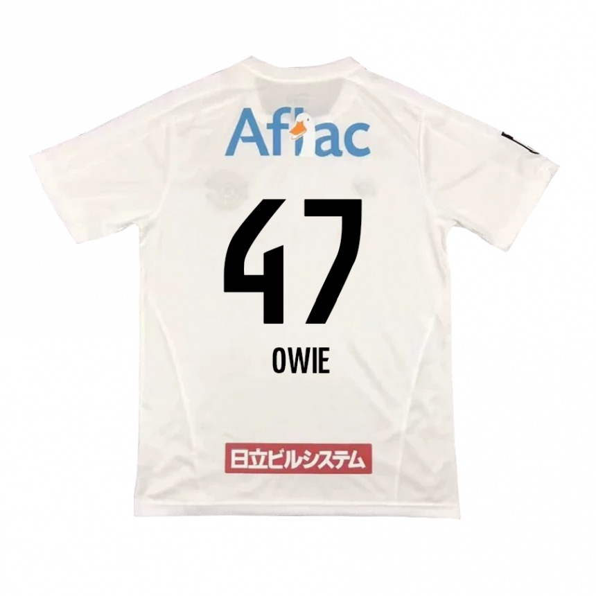 Kids Football William Owie #47 White Black Away Jersey 2024/25 T-Shirt Australia