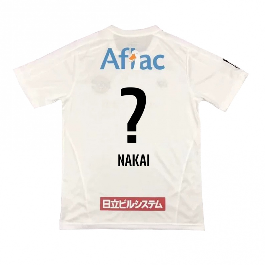 Kids Football Yamato Nakai #0 White Black Away Jersey 2024/25 T-Shirt Australia