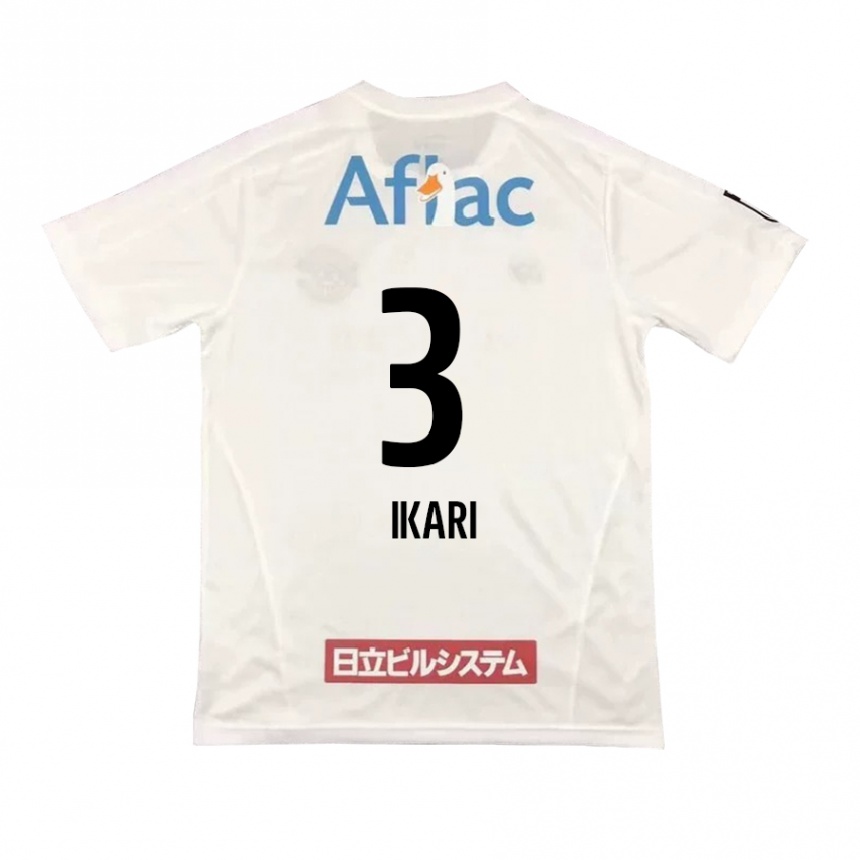 Kids Football Tetta Ikari #3 White Black Away Jersey 2024/25 T-Shirt Australia