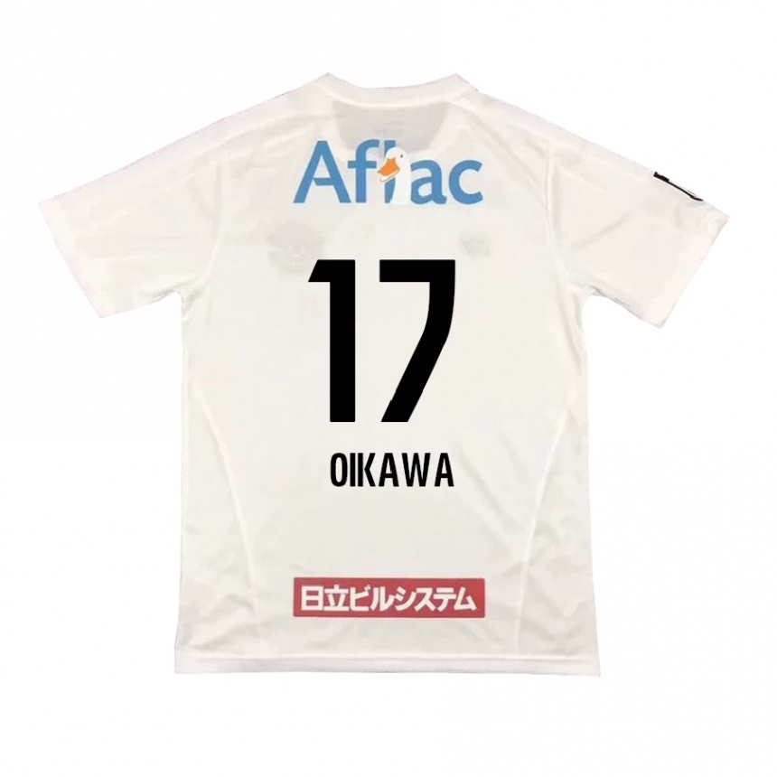 Kids Football Koki Oikawa #17 White Black Away Jersey 2024/25 T-Shirt Australia